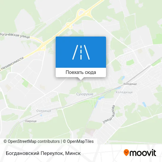 Карта Богдановский Переулок