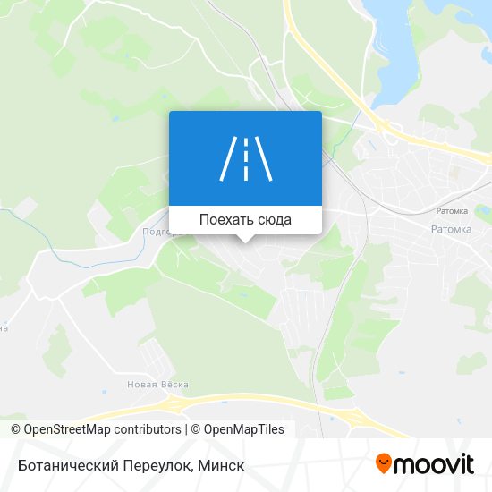 Карта Ботанический Переулок