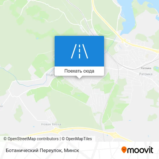Карта Ботанический Переулок