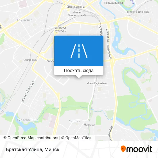 Карта Братская Улица