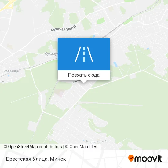 Карта Брестская Улица