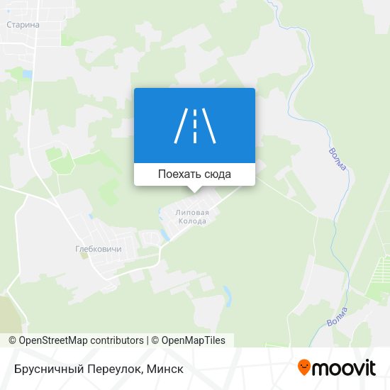 Карта Брусничный Переулок