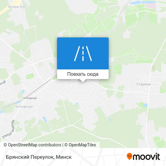 Карта Брянский Переулок