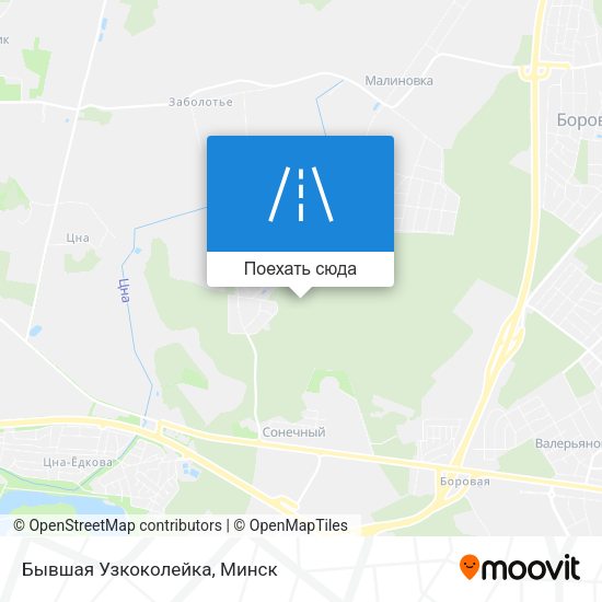 Карта Бывшая Узкоколейка
