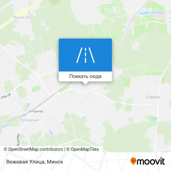 Карта Вежевая Улица