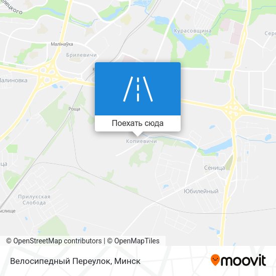 Карта Велосипедный Переулок
