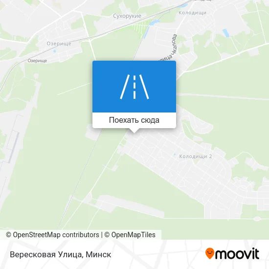 Карта Вересковая Улица
