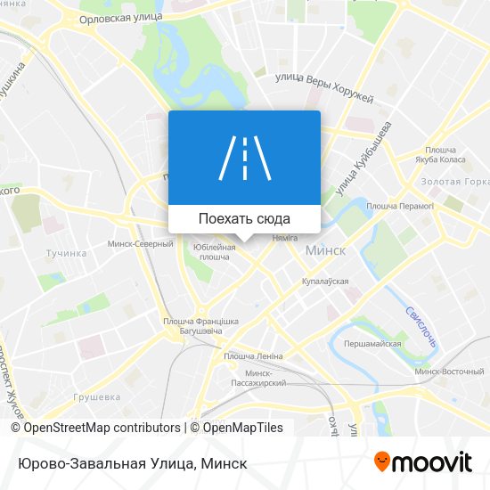 Карта Юрово-Завальная Улица