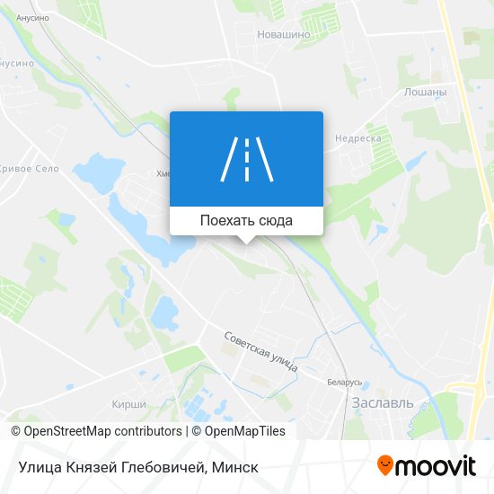 Карта Улица Князей Глебовичей