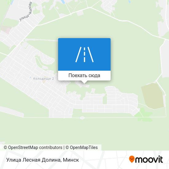 Карта Улица Лесная Долина