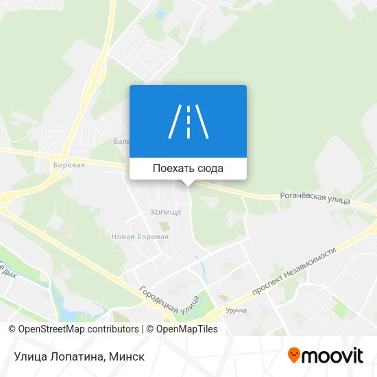 Карта Улица Лопатина