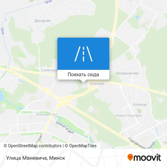Карта Улица Маневича