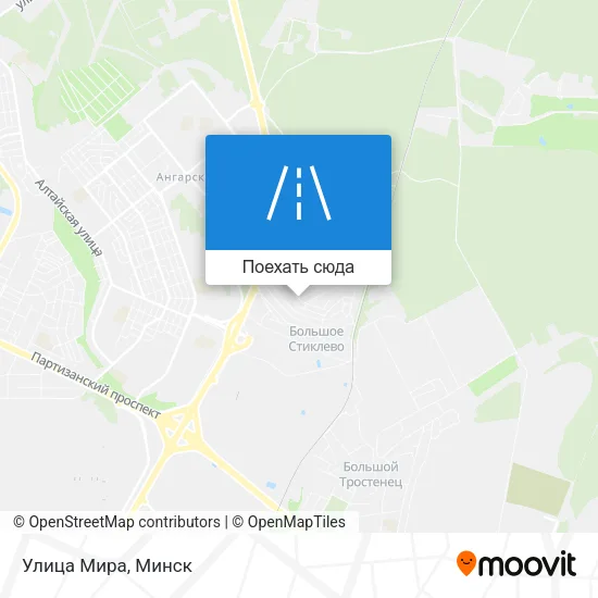 Карта Улица Мира