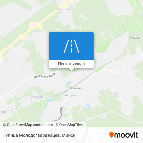 Карта Улица Молодогвардейцев