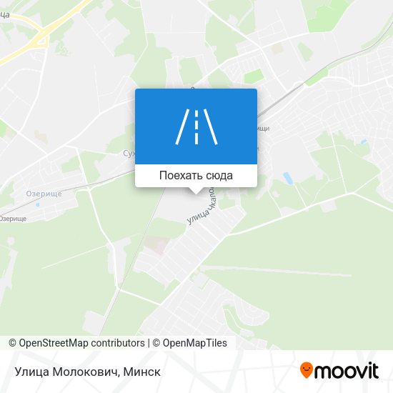 Карта Улица Молокович