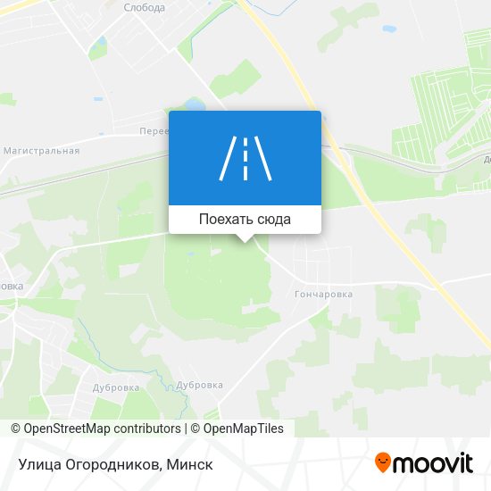 Карта Улица Огородников