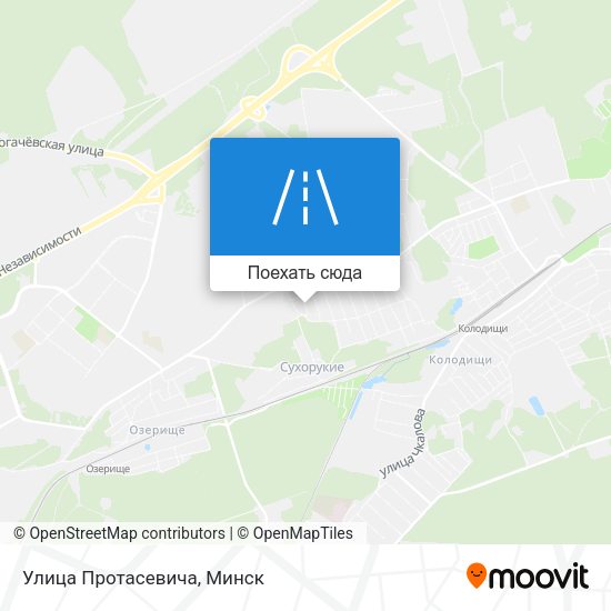 Карта Улица Протасевича