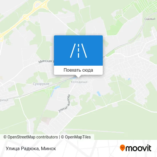 Карта Улица Радюка