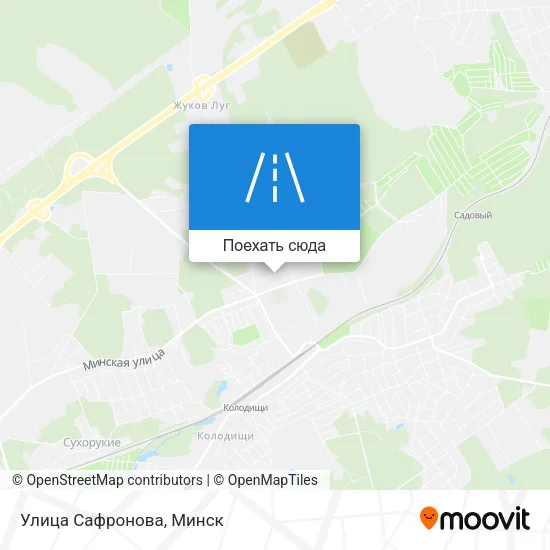 Карта Улица Сафронова