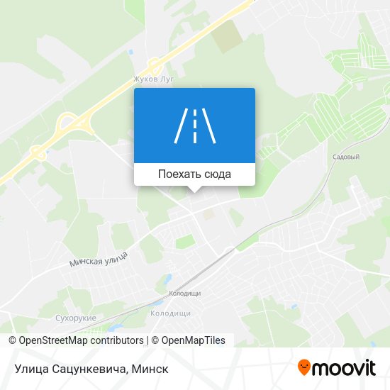 Карта Улица Сацункевича