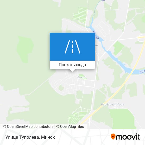 Карта Улица Туполева