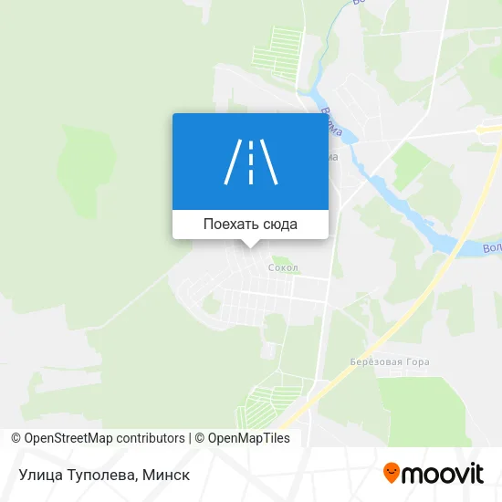 Карта Улица Туполева