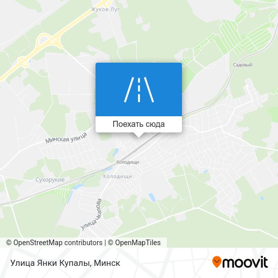 Карта Улица Янки Купалы