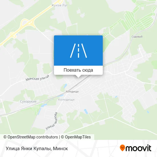 Карта Улица Янки Купалы