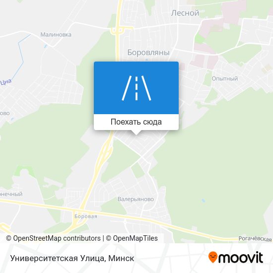 Карта Университетская Улица