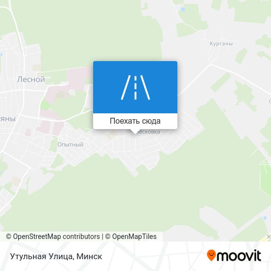Карта Утульная Улица