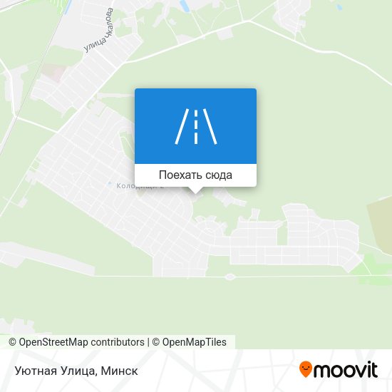 Карта Уютная Улица