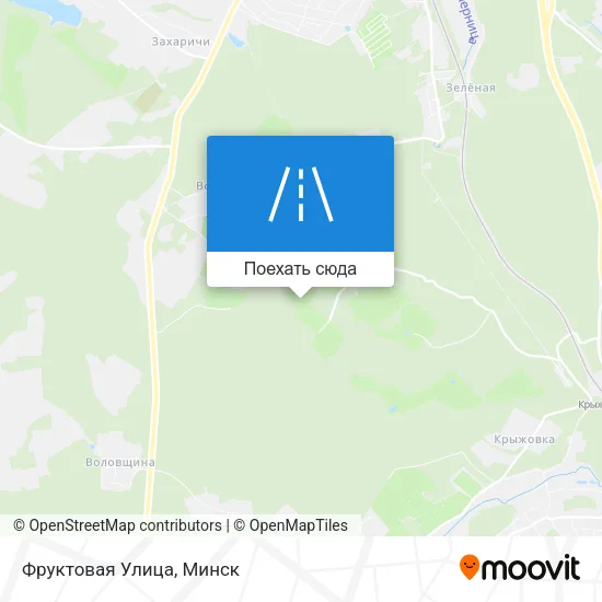 Карта Фруктовая Улица