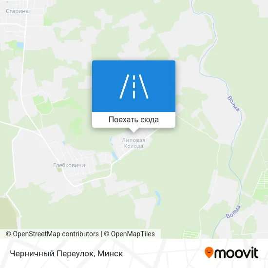 Карта Черничный Переулок