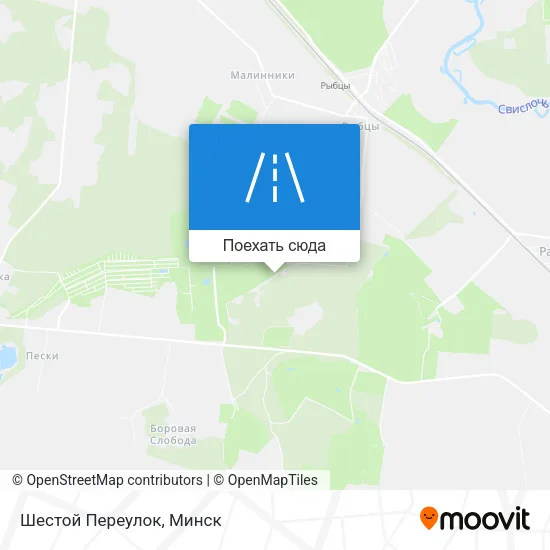 Карта Шестой Переулок