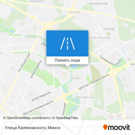 Карта Улица Калиновского