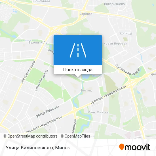 Карта Улица Калиновского