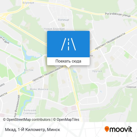 Карта Мкад, 1-Й Километр