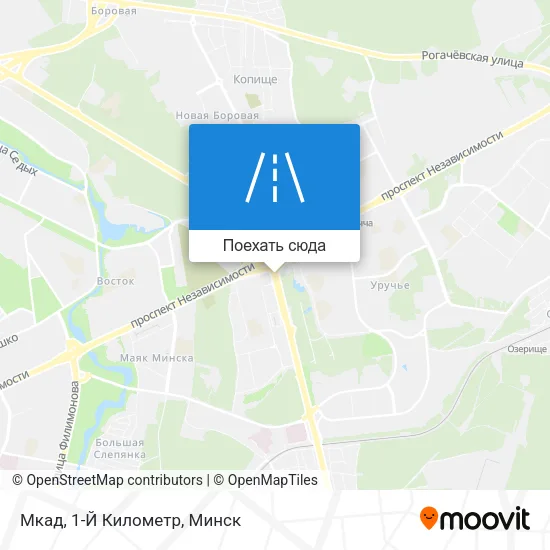 Карта Мкад, 1-Й Километр