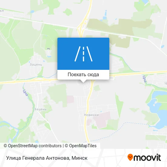 Карта Улица Генерала Антонова