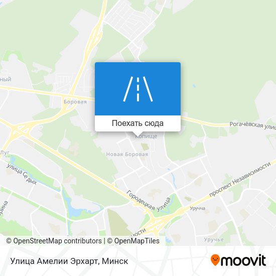 Карта Улица Амелии Эрхарт