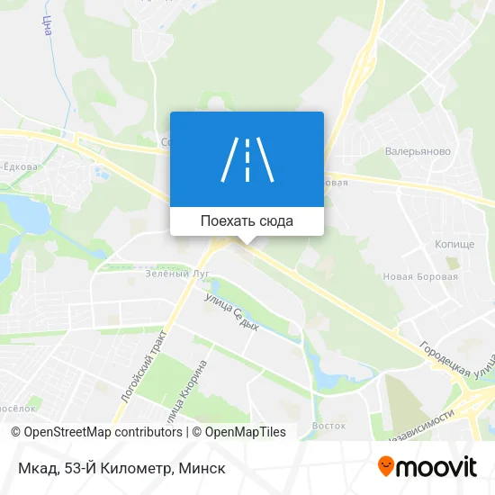 Карта Мкад, 53-Й Километр