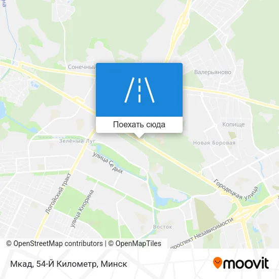 Карта Мкад, 54-Й Километр