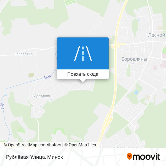 Карта Рублёвая Улица