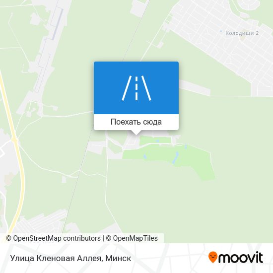 Карта Улица Кленовая Аллея