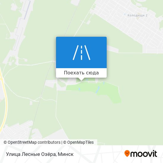 Карта Улица Лесные Озёра