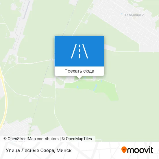 Карта Улица Лесные Озёра