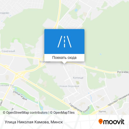 Карта Улица Николая Камова