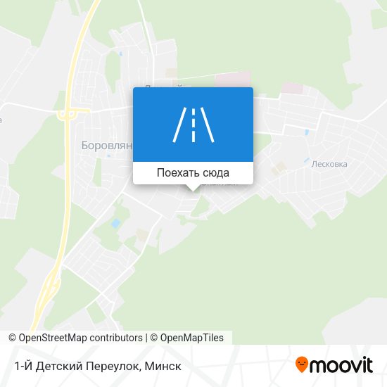 Карта 1-Й Детский Переулок