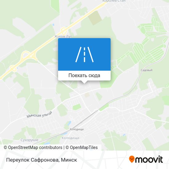 Карта Переулок Сафронова
