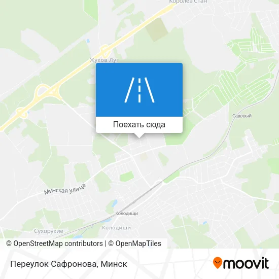 Карта Переулок Сафронова